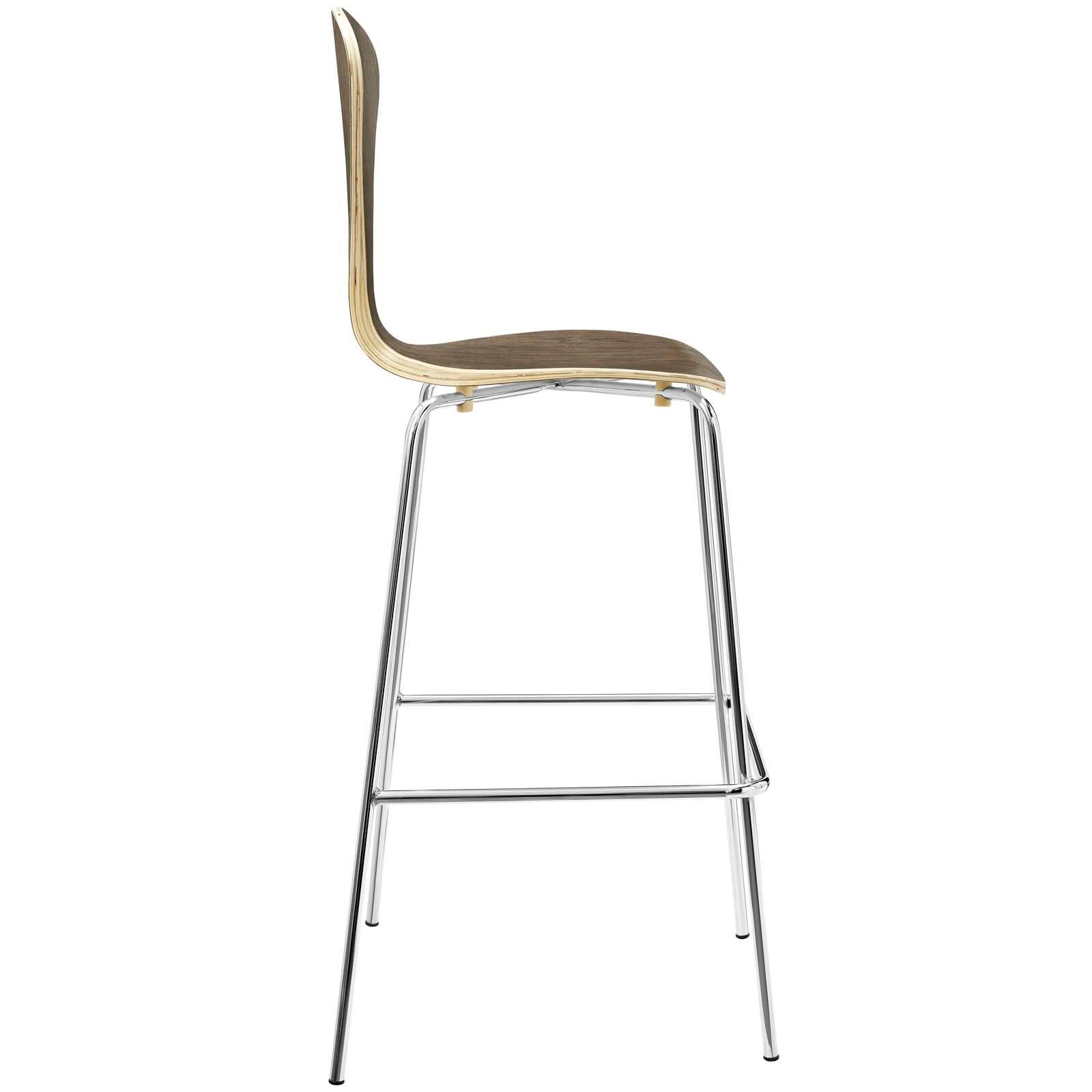 Left. Modway - Passage Dining Bar Stool by Modway - Walnut.