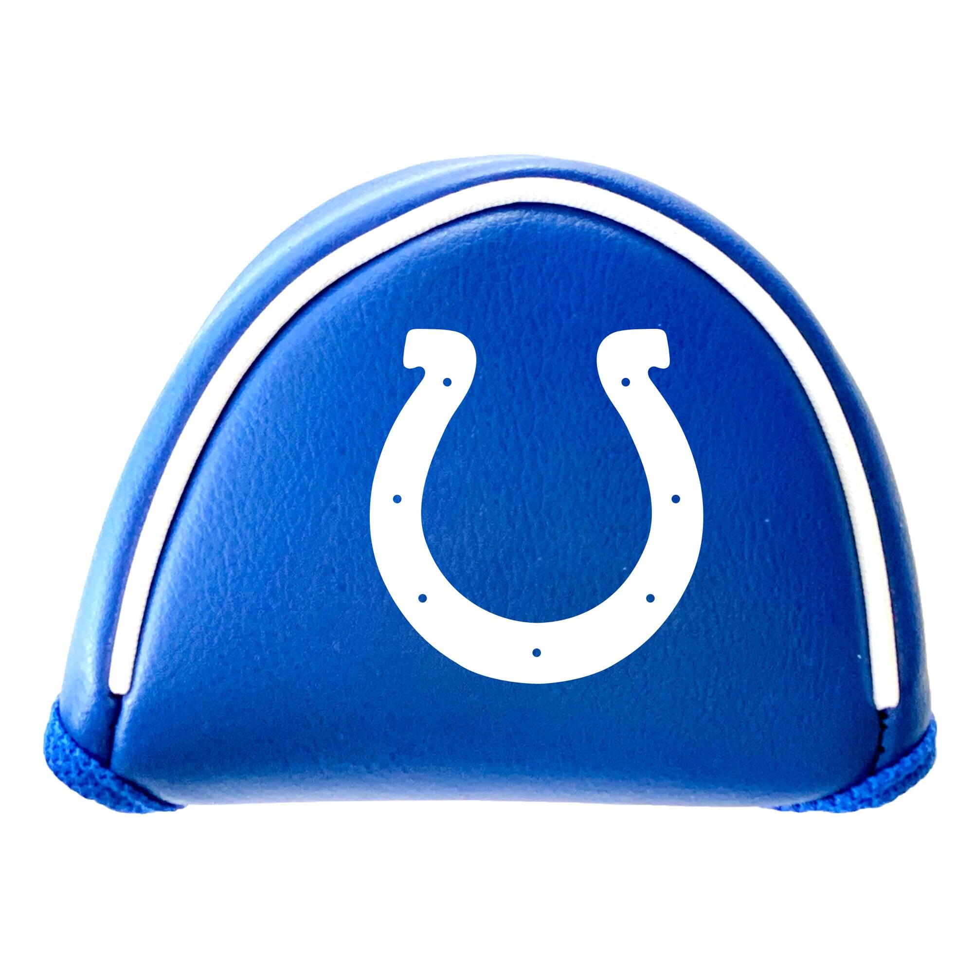 Front. Team Golf - Indianapolis Colts Mallet Putter Cover - Multicolor.