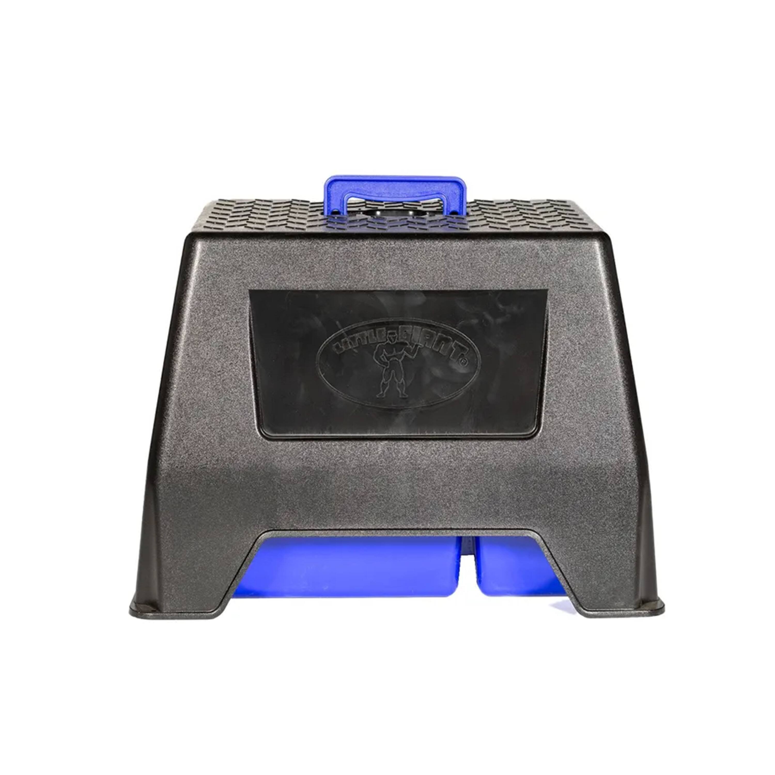Alt View 3. Little Giant - Little Giant DuraTote Stable Stool and Tote Box with Carrying Handle, Blue - Blue.