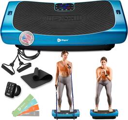 LifePro - Rumblex Pro Vibration Plate Machine 4D Motion Triple Motor for Full Body Workout - Blue