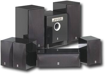 Angle Standard. Yamaha - 6.1 Digital Home Theater Speaker System - Black.