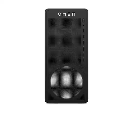 Front. HP OMEN - OMEN Desktop Intel Core Ultra 7, 32 GB;1 TB SSD Windows 11 Home - Ceramic white.
