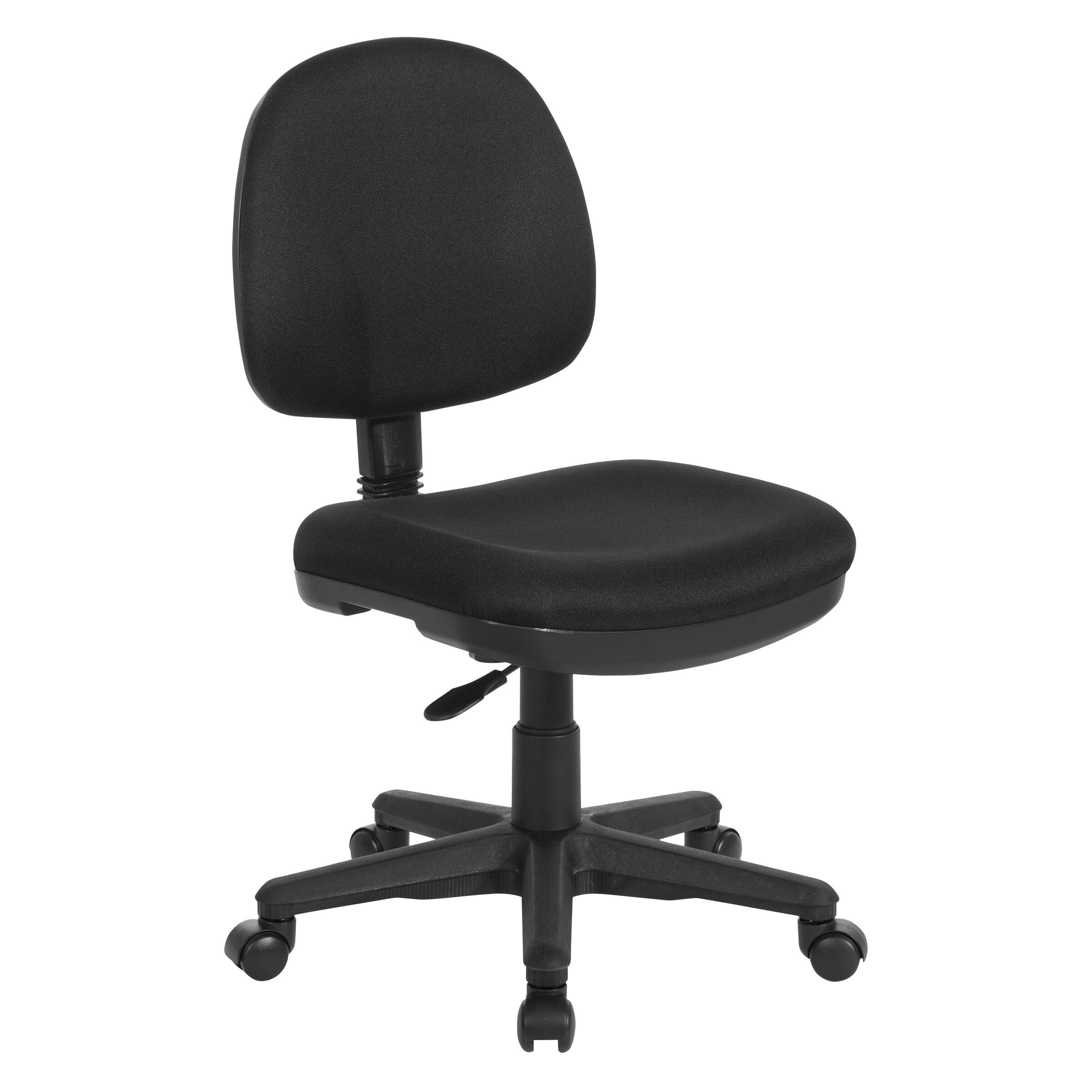 Angle. Office Star Products - Sculptured Task Chair - Black.