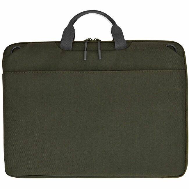 HP - Carrying Case (Sleeve) for 15.6" Notebook - Gray, Green - Water Resistant - Plastic, Polyethylene Foam Body - Handle - Gray,Green