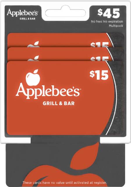 $25 applebee's gift card, only $18.75 Applebee's $45 Gift Card Applebees $45 MP - Best Buy
