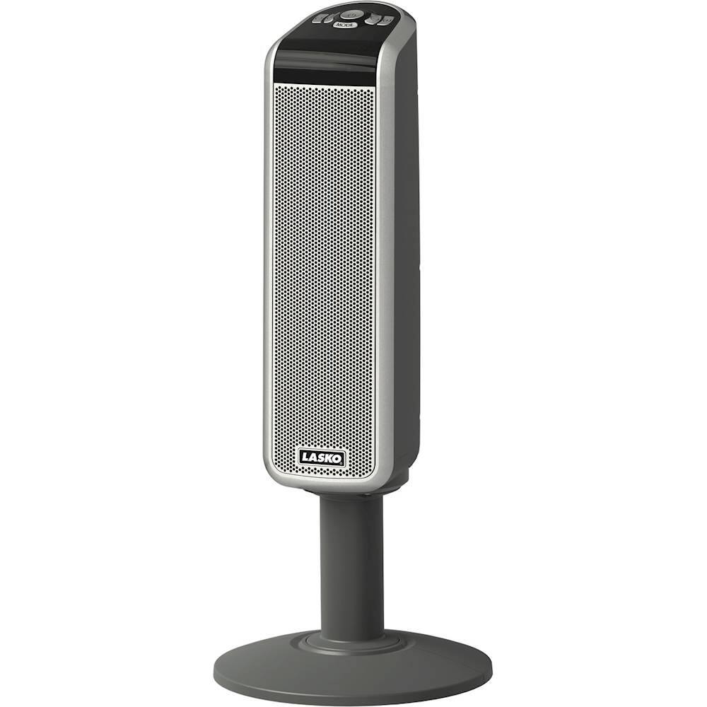 Front. Lasko - Ceramic Tower Heater - Gray.