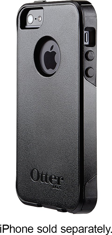 commuter series case for apple iphone se, 5s and 5 - black