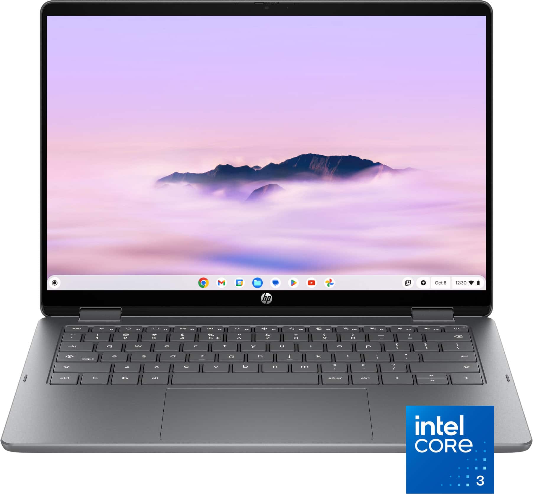 HP 14-inch 2K Chromebook Plus x360 in Meteor Silver