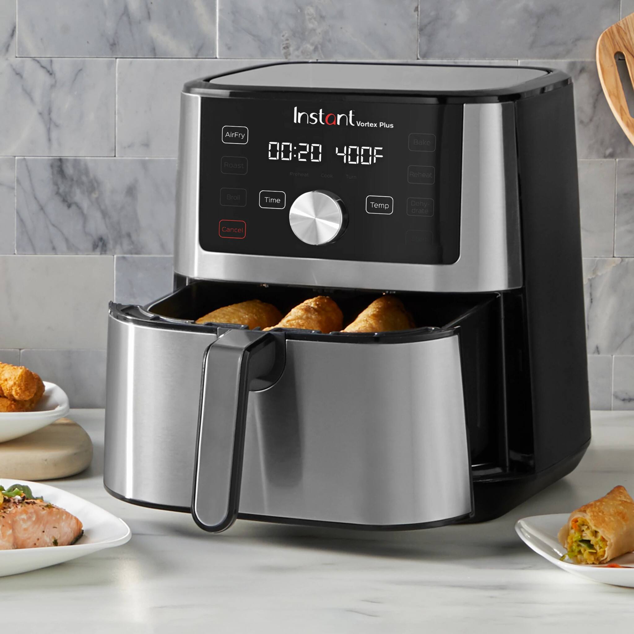 Alt View 13. Instant Pot - 4Qt Vortex 4 Plus Air Fryer - Silver.
