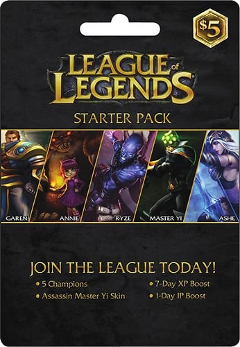 Front. Riot - League of Legends Starter Pack ($5) - Multicolor.