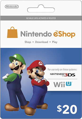 diagonaal keuken Toerist Nintendo eShop Prepaid Card ($20) NINTENDO - Best Buy