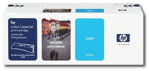 Front Standard. HP - Toner Cartridge - Refurbished - Cyan - Cyan.