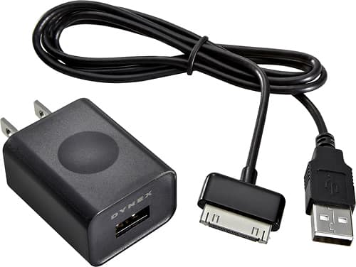 Front. Dynex™ - Wall Charger - Black.