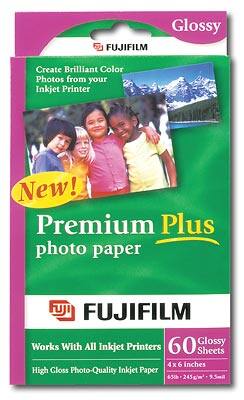 Front Standard. Fuji - 60-Pack 4" x 6" Glossy Photo Paper.