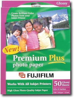 Front Standard. Fuji - 50-Pack 8.5" x 11" Glossy Photo Paper.