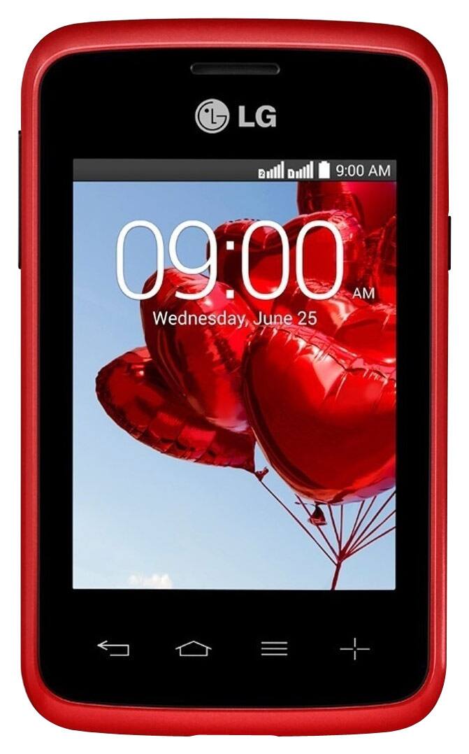 Best Buy LG L30 Sporty Dual with 4GB Cell Phone (Unlocked) D125G RED/BLK