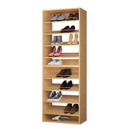 Roomtec - 25.5 in Wood Modular Closet System Unit-Customizable Wall Mounted Walk-In Closets for Bedroom or Walk-in Closet - Wood