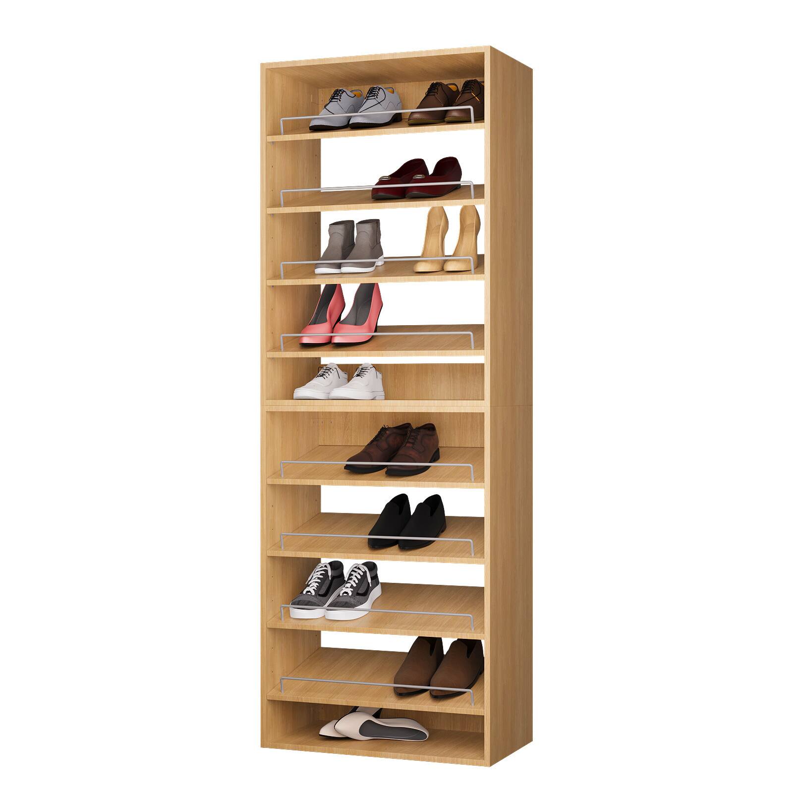Front. Roomtec - Roomtec 25.5 in Wood Modular Closet System Unit-Customizable Wall Mounted Walk-In Closets for Bedroom or Walk-in Closet - Wood.