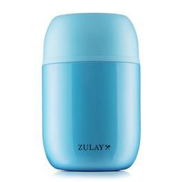 Zulay Kitchen - 16oz Stainless Steel Vacuum Insulated Food Jar for Hot Foods and Soups - Light Blue
