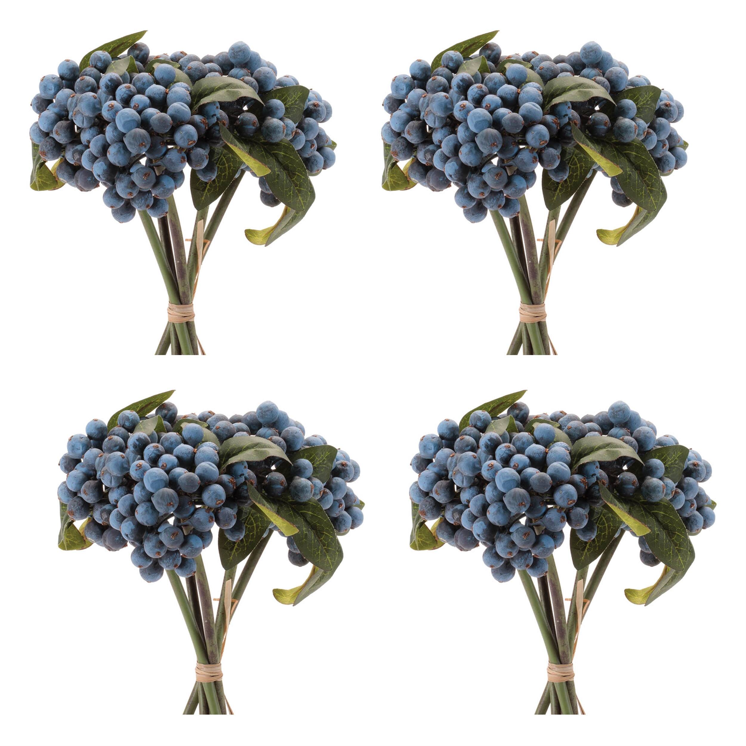 Left. BreeBe - Berry Stem Bundle (Set of 4) - Blue, Green.
