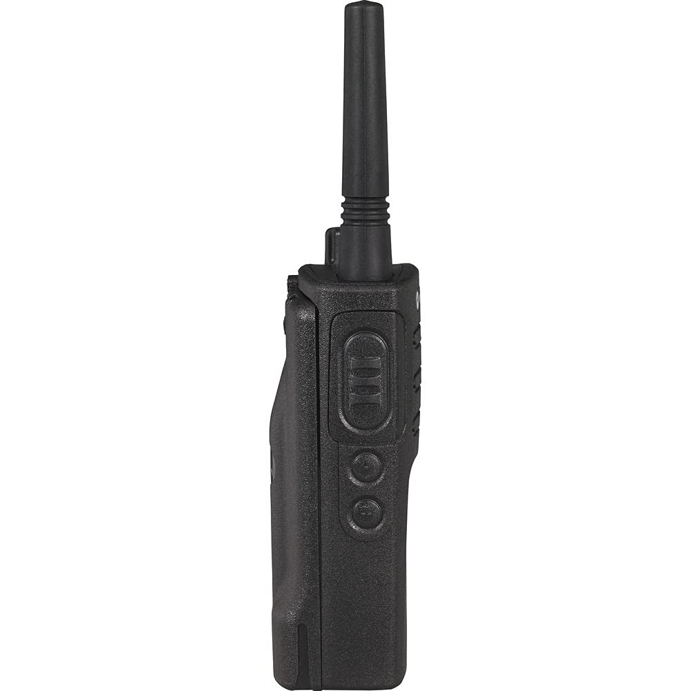 Angle. Motorola Solutions - 2 x Motorola RMU2040 On-Site 2-Way Radio (RMU2040) - 2 Pack With Mic Bundle - Black.