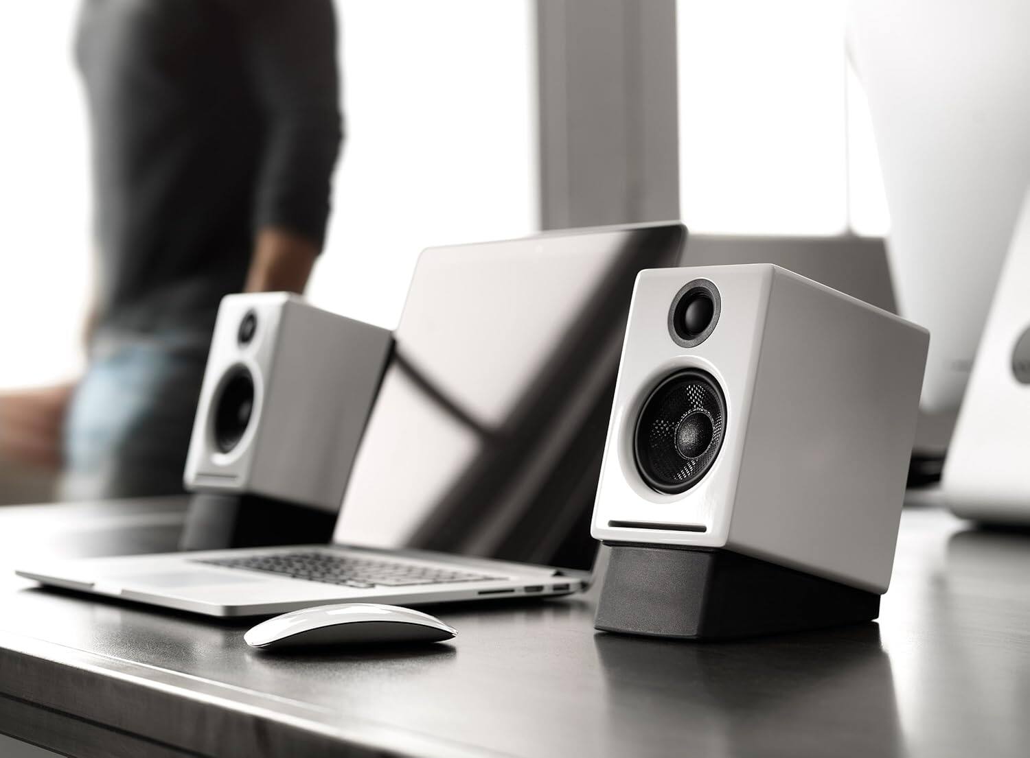Alt View 1. Audioengine - A2+ Next Gen Home Music System w/ Bluetooth aptX-HD - White.