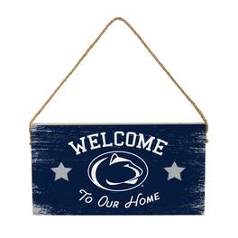Evergreen Enterprises - Penn State Nittany Lions 6" x 11" Welcome Home Wood Wall Sign with Rope Hanger - Multicolor