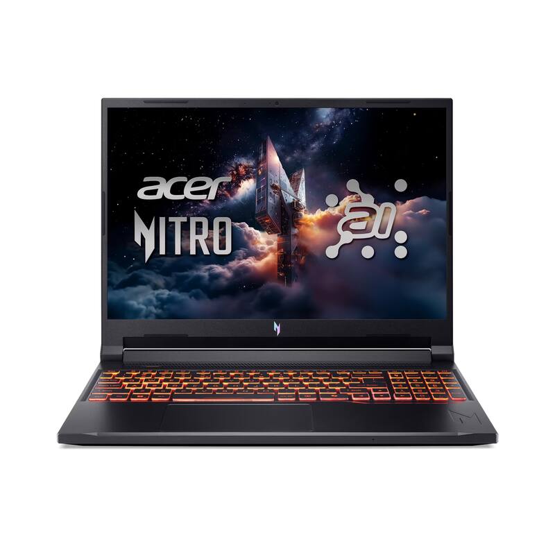 Acer - Nitro 16" WUXGA Gaming Laptop,Intel Core 7 240H,64GB DDR5,2TB SSD,GeForce RTX 5060,Backlit Keyboard,Win 11 - Black