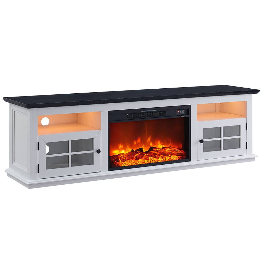 "Living Essentials Corp - Richmond Unfold™ 72"" Console with Build-in 26"" Firebox - White" price history on PriceWatchPro