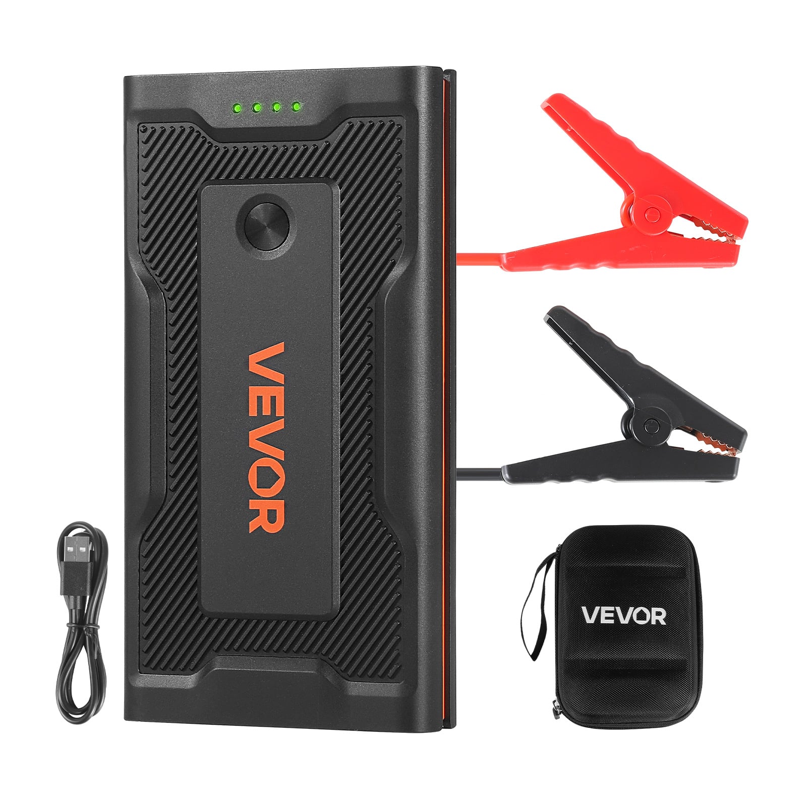 VEVOR - Jump Starter, 1000A Peak, Car Jumper Starter Battery Pack, 12V Portable Lithium Battery Booster, Jump Box Power Bank