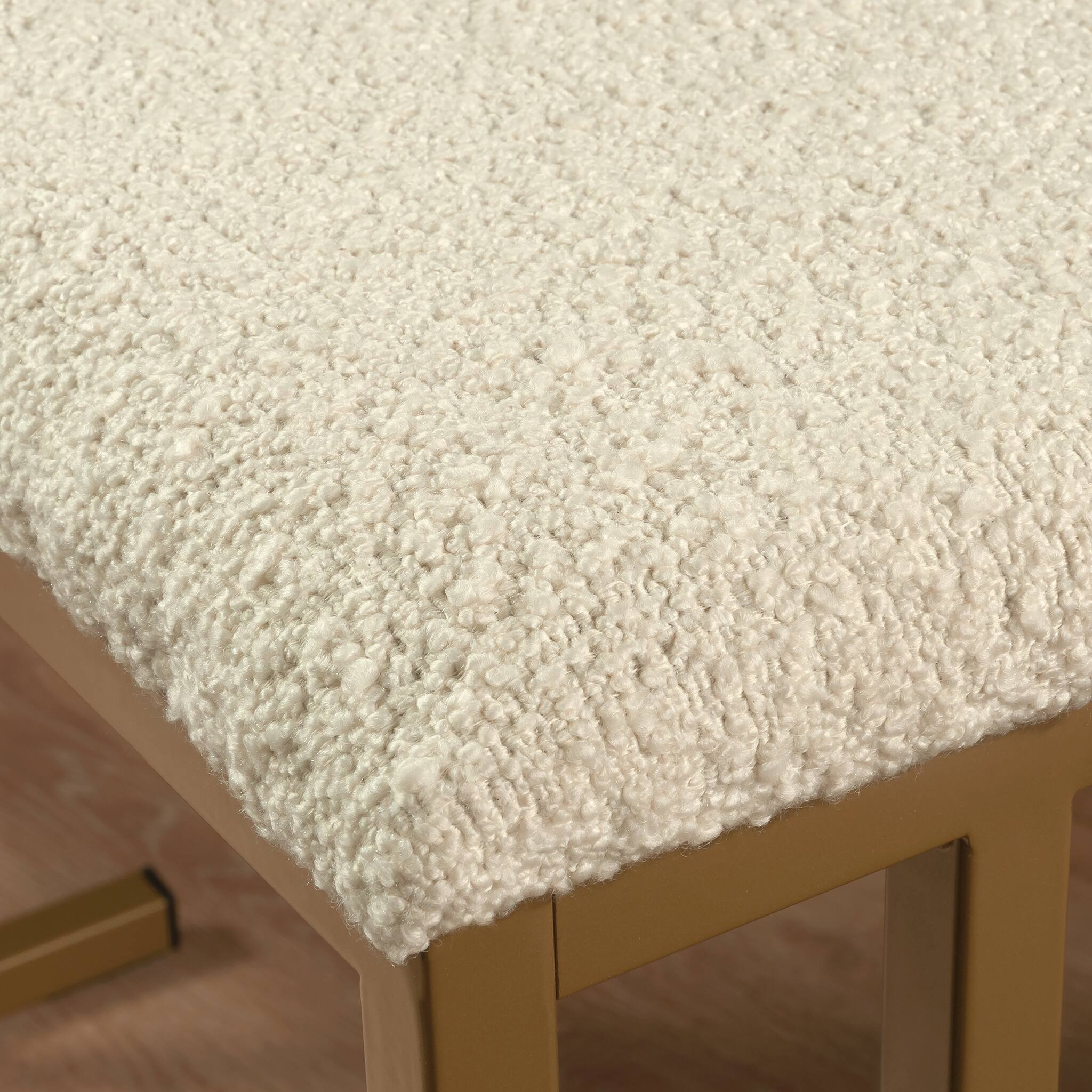 Alt View 2. Spaco - Spaco Vanity Cabinet with Chic Storage Organizer, Drawer Open Shelf and Metal Frame, for Bedroom - Brown.