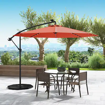 apex 10ft offset outdoor parasol market patio hanging umbrella replacement Cantilever 8 Rib Canopy Taupe Does NOT fit double tiered umbrella tyes Jorohiker Patio Umbrella 10ft Replacement