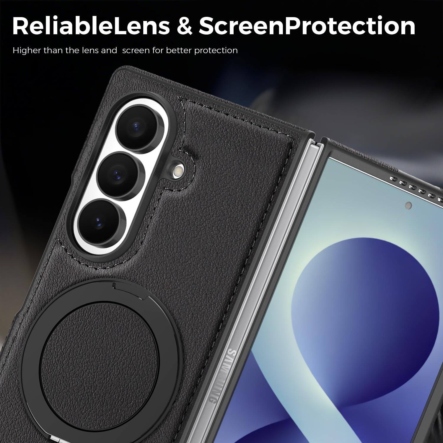 ReliableLens & ScreenProtection  
Higher than the lens and screen for better protection