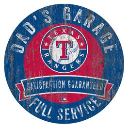 Fan Creations - Texas Rangers 12" x 12" Dad's Garage Sign - Multicolor