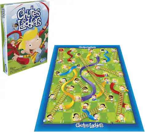 Chutes and Ladders
The Exciting Game
AGES 3+
ADULTS ASSEMBLY REQUIRED
No reading required
1 2 3 4 5 6 7 8 9 10 11 12 13 14 15 16 17 18 19 20 21 22 23 24 25 26 27 28 29 30 31 32 33 34 35 36 37 38 39 40 41 42 43 44 45 46 47 48 49 50 51 52 53 54 55 56 57 58 59 60 61 62 63 64 65 66 67 68 69 70 71 72 73 74 75 76 77 78 79 80 81 82 83 84 85 86 87 88 89 90 91 92 93 94 95 96 97 98 99