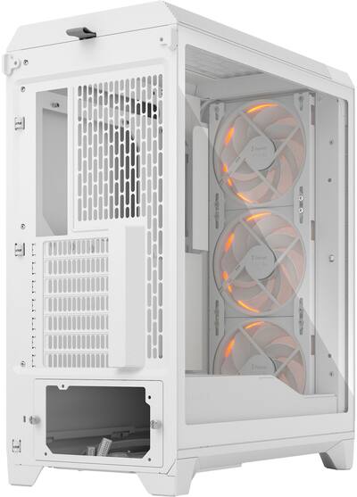 Fractal Design Meshify 3 RGB ATX mATX White Chassis with Clear TG Fractal Design Meshify 3 RGB ATX mATX White Chassis with Clear TG