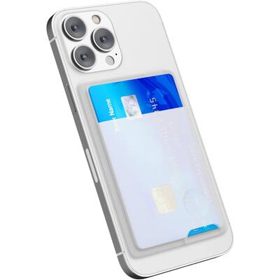 silicone card sleeve Laser Engraved Silicone Cell Phone Wallet Phone Sticker Pocket Personalized Phone Card Holder Engraved Name Cell Phone Pocket