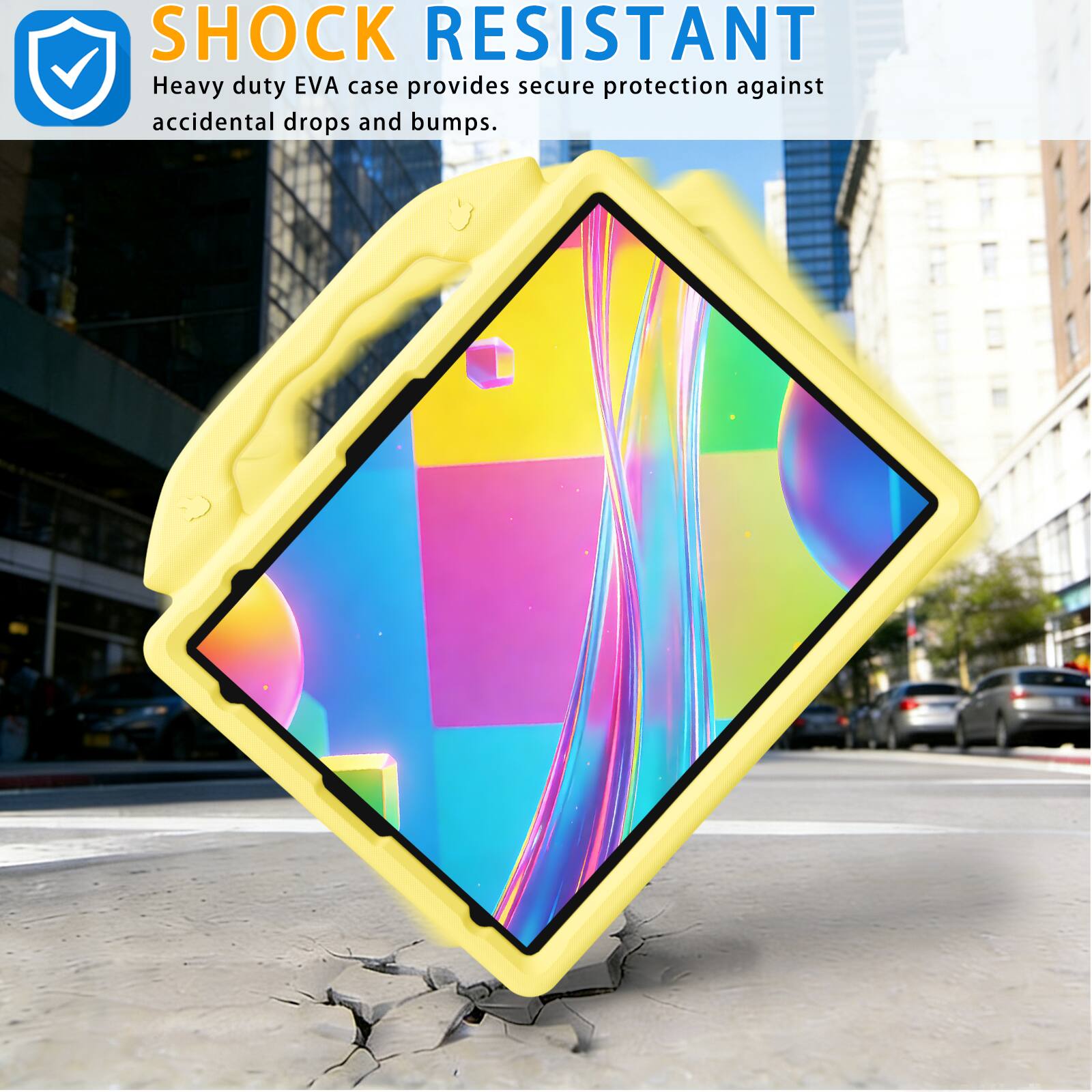 SHOCK RESISTANT  
Heavy duty EVA case provides secure protection against accidental drops and bumps.
