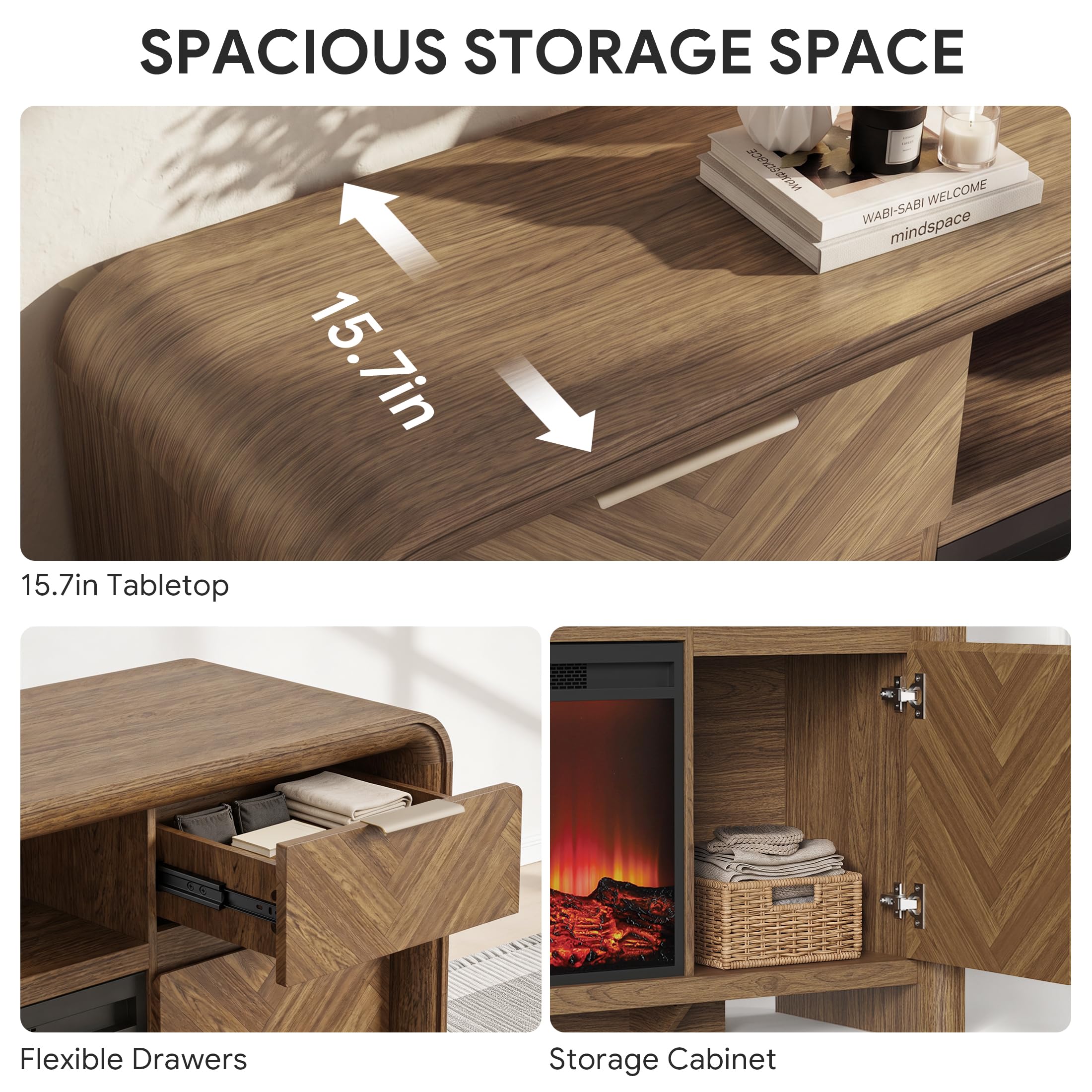 SPACIOUS STORAGE SPACE  
WABI-SABI WELCOME  
mindspace  
15.7in Tabletop  
Flexible Drawers  
Storage Cabinet