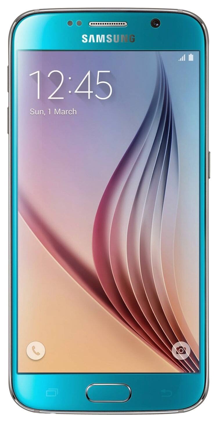 Front. Samsung - Galaxy S6 4G with 64GB Memory Cell Phone (Unlocked).