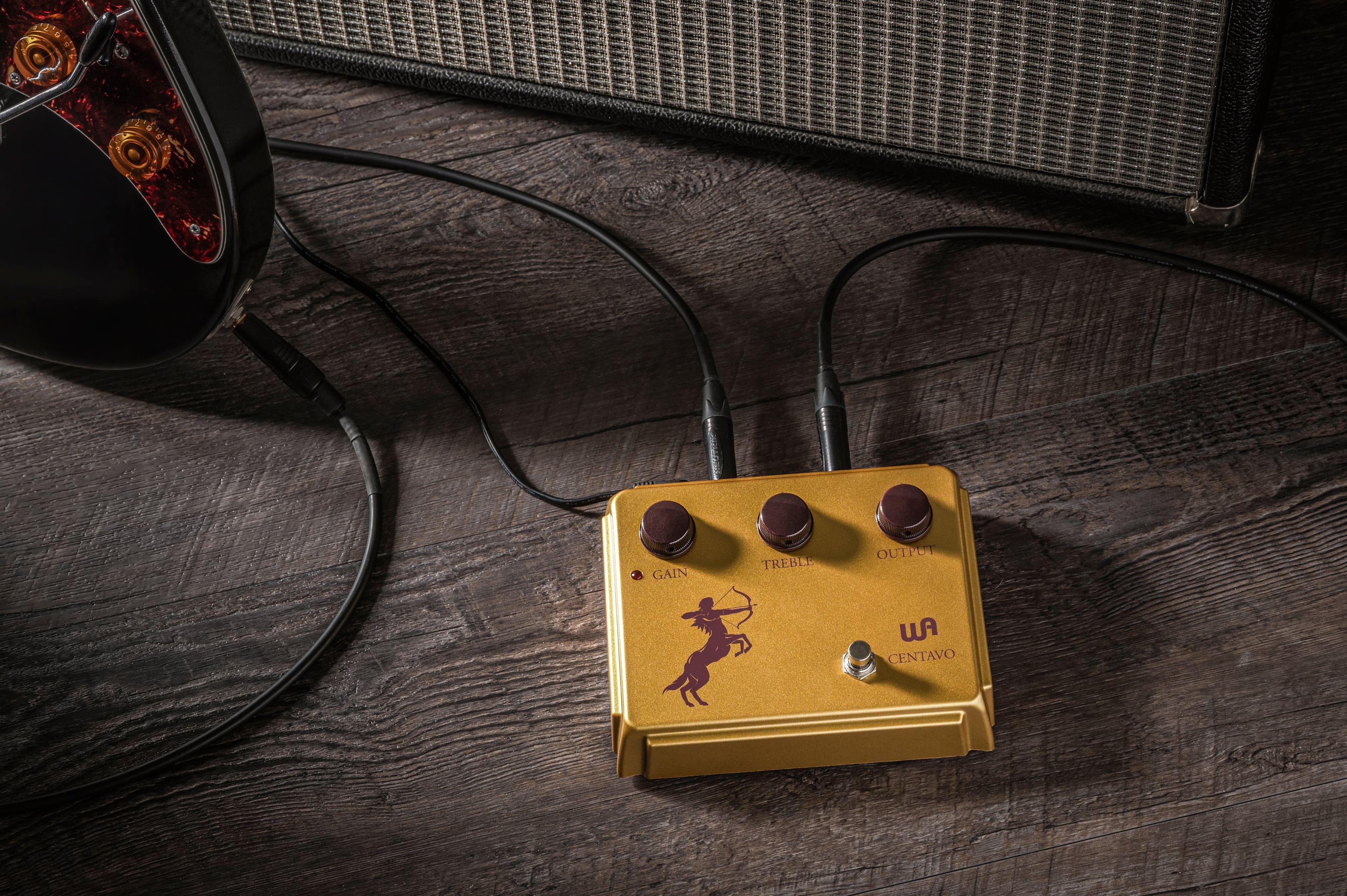 Alt View 13. Warm Audio - Centavo Professional Overdrive Guitar Pedal - Gold.