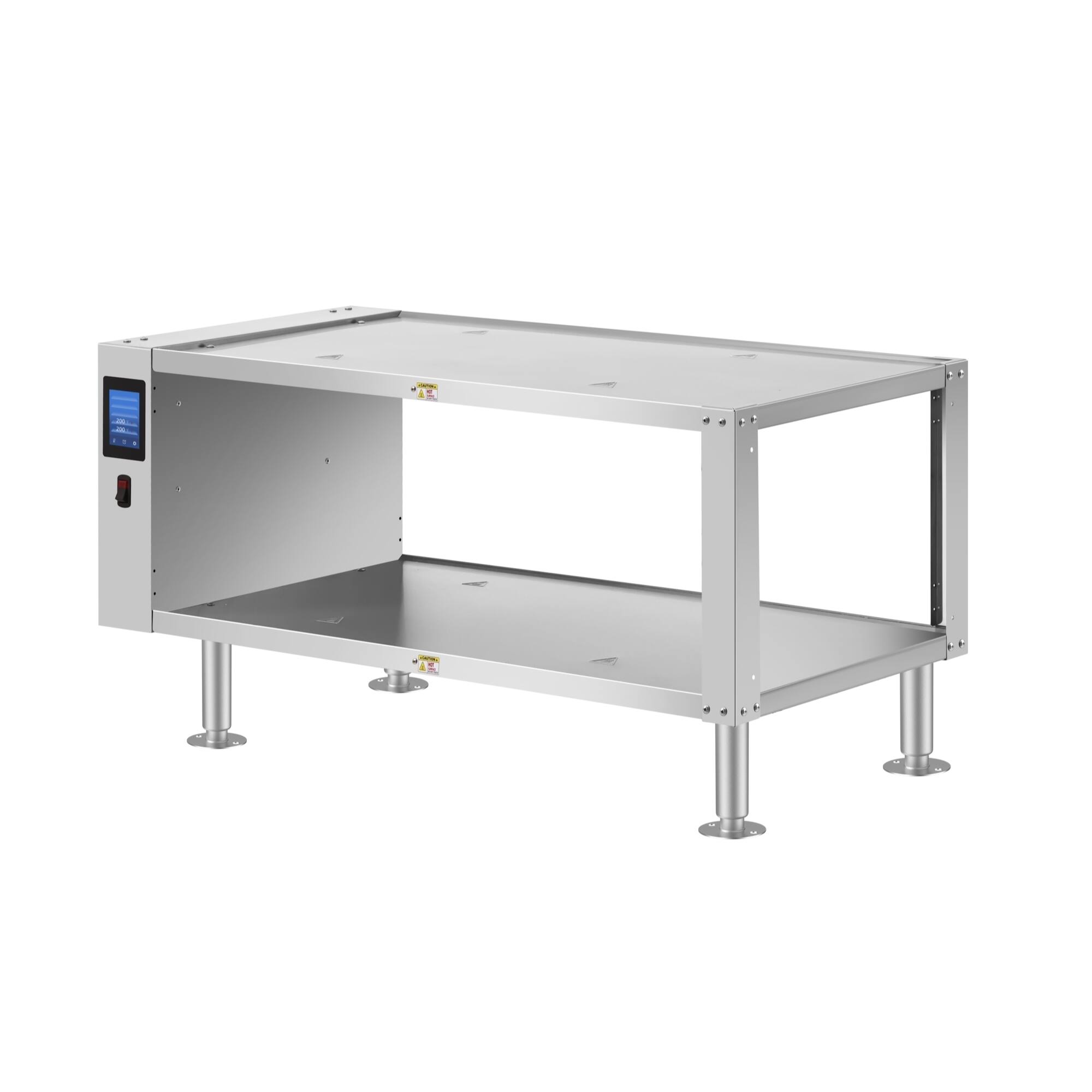 Alt View 3. Koolmore - Two-Shelve Commercial Take Out Warmer Cabinet with Touch Screen in Stainless-Steel, UL and NSF Listed (KM-WSC-T2) - Silver.