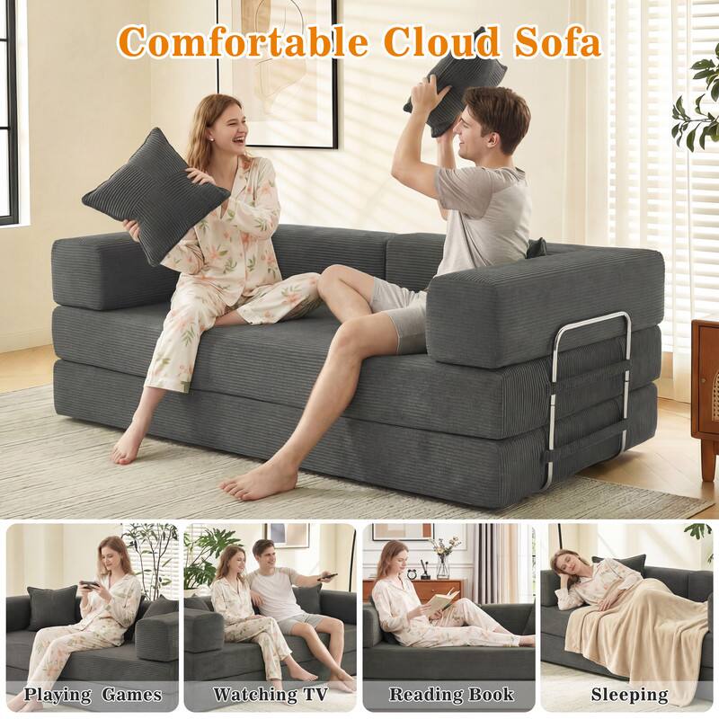 Comfortable Cloud Sofa

Playing Games  
Watching TV  
Reading Book  
Sleeping