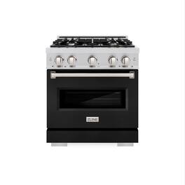 ZLINE - 30" Classic Dual Fuel Door Range with 4 Burners and Convection Oven (CDR-BLM-30) - White