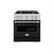 Front. ZLINE - ZLINE 30" Classic Dual Fuel Black Matte Door Range w/ 4 Burners and Convection Oven (CDR-BLM-30) - Black Matte.
