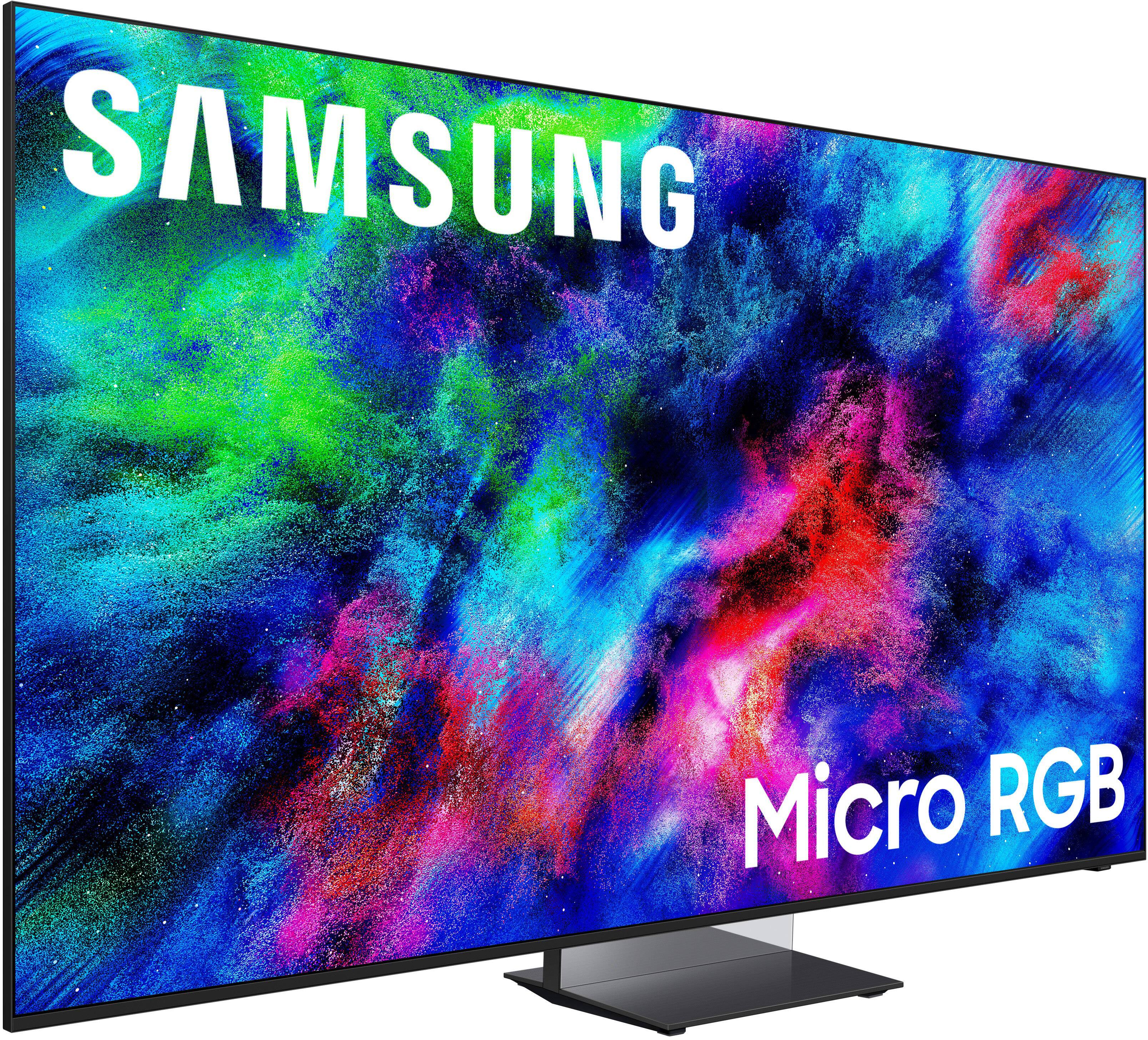 Samsung 75" Class R95H Series Micro RGB 4K UHD Samsung VisionAI Smart Tizen TV (2026) front and back view