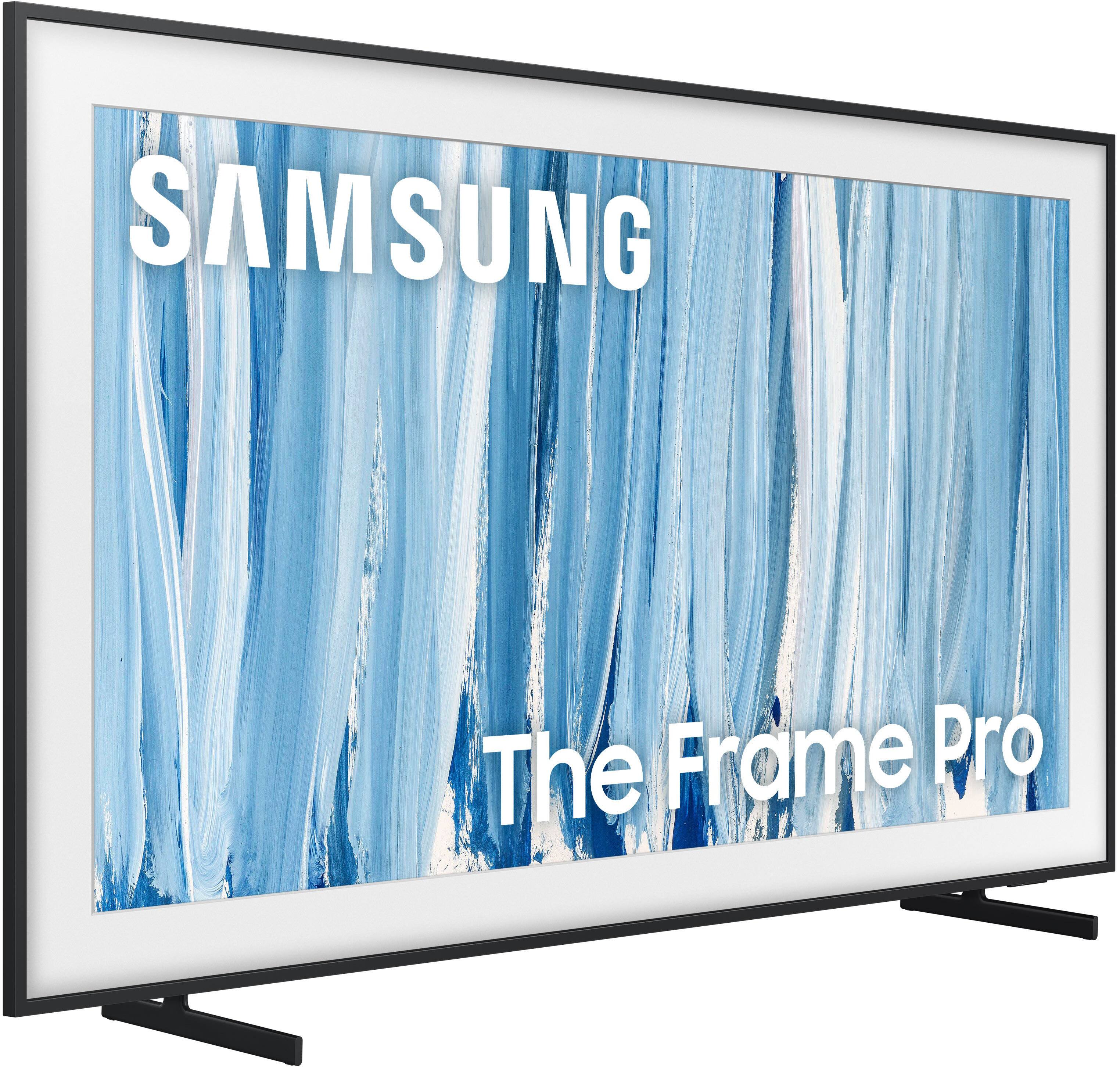 Samsung 65" Class LS03HW Series The Frame Pro 4K UHD Samsung Vision AI Smart Tizen TV (2026) display and camera view