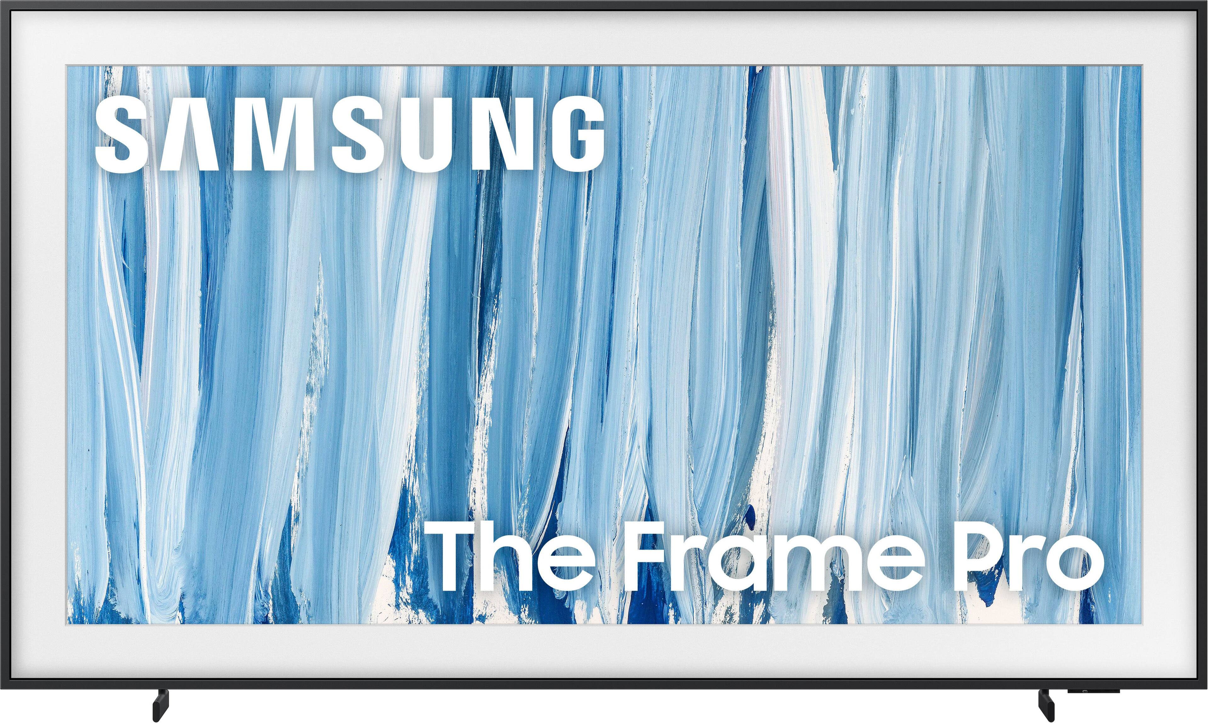 Samsung 85" Class LS03HW Series The Frame Pro 4K UHD Samsung Vision AI Smart Tizen TV (2026) front and back view