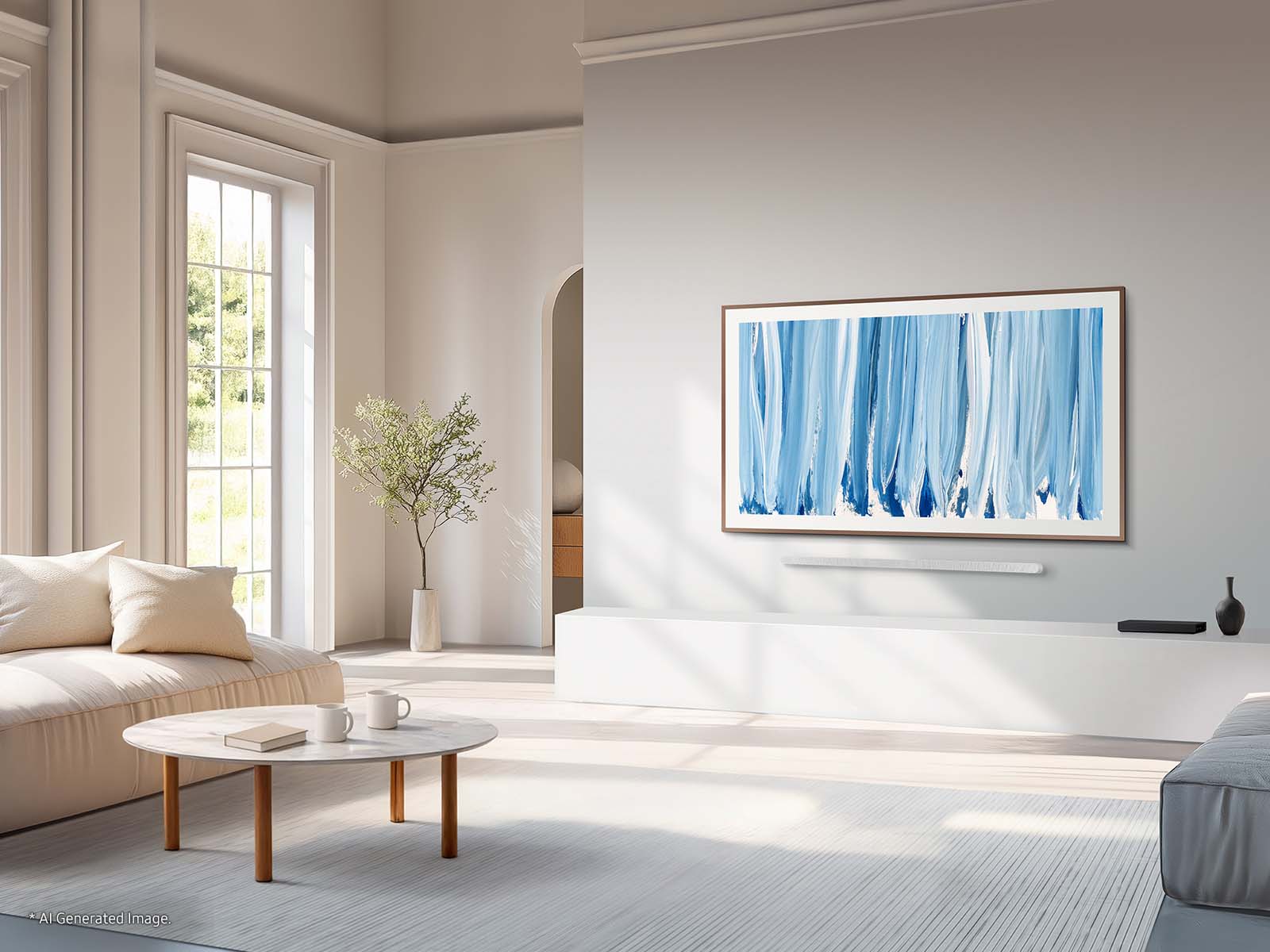 Samsung 85" Class LS03HW Series The Frame Pro 4K UHD Samsung Vision AI Smart Tizen TV (2026) gallery view