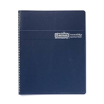 Sure, here is the corrected and grouped text:

- **Brand:** The Happy Planner
- **Collection:** RECYCLED
- **Type:** Monthly Appointment Planner
- **Material:** 100% Recycled
- **Color:** Navy Blue